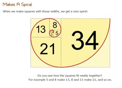 Math is simple Fib squares and spiral